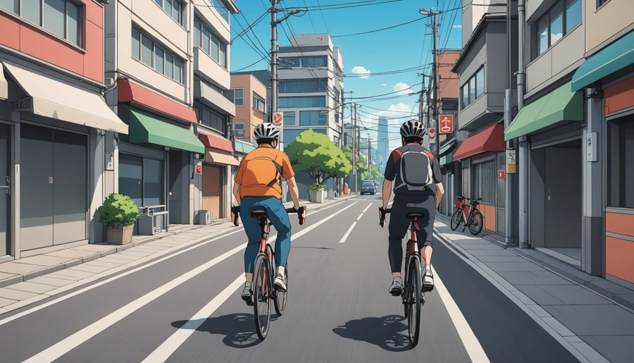 追越し違反 のイメージイラスト