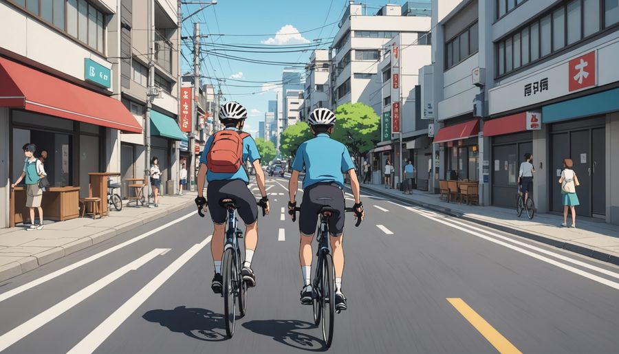 急ブレーキ禁止違反 のイメージイラスト