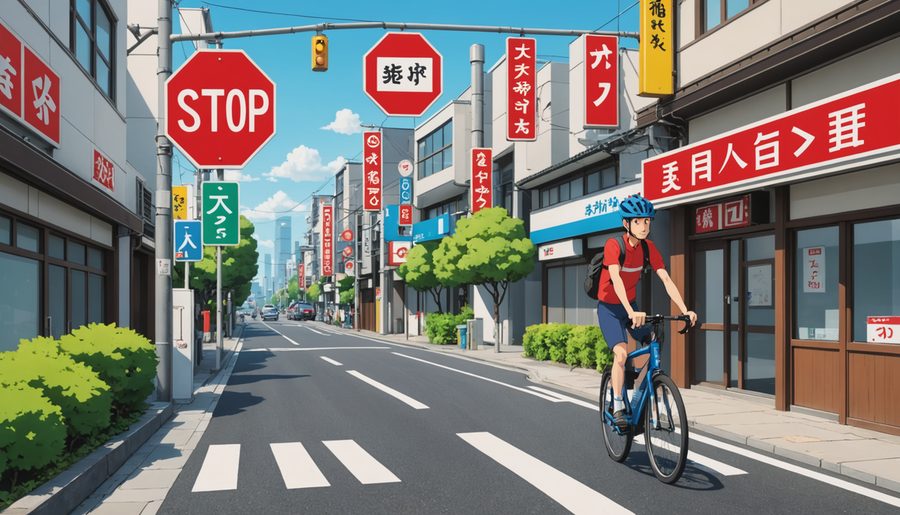 指定場所一時不停止等 のイメージイラスト