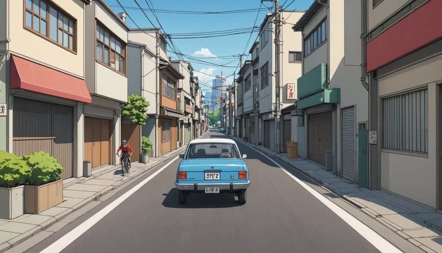 交差点優先車妨害 のイメージイラスト