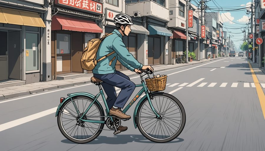 軽車両整備不良 のイメージイラスト
