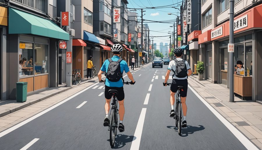 携帯電話使用等（交通の危険） のイメージイラスト