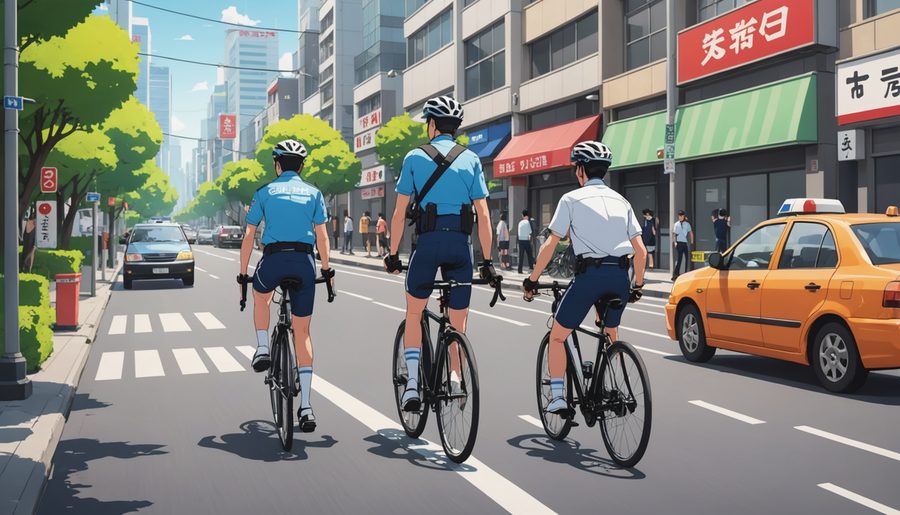 事故現場不退去下命違反 のイメージイラスト