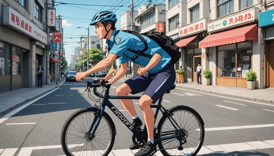 制動装置不良自転車措置命令等違反 のイメージイラスト